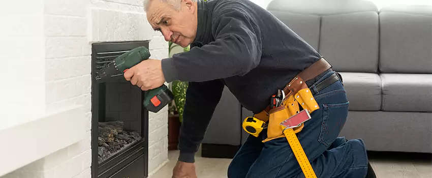 New Indoor Fireplace Installation in Bridgeport, Connecticut